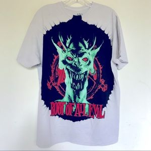 Slayer Root Of All Evil Ink Spot Tee Shirt